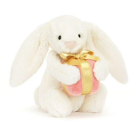 Jellycat Bashful Bunny with Present Small