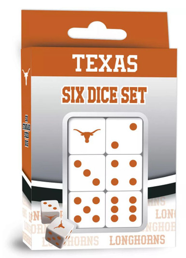 Texas Longhorn 6 Dice Set (UTX3140)