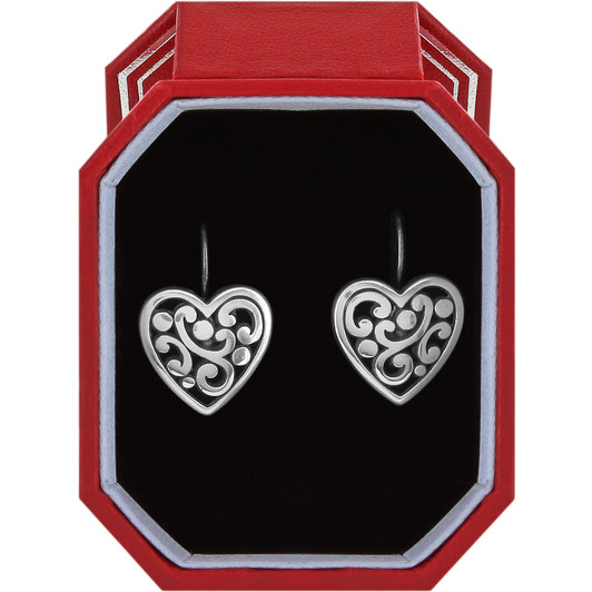 Brighton Contempo Heart Leverback Earrings (JD0045) SLV