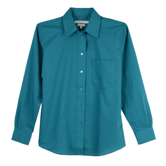 Foxcroft Long Sleeve CVC Baltic Sea Shirt (105105)