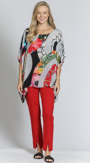 APNY Print One Size Pull-Over Kaftan Top