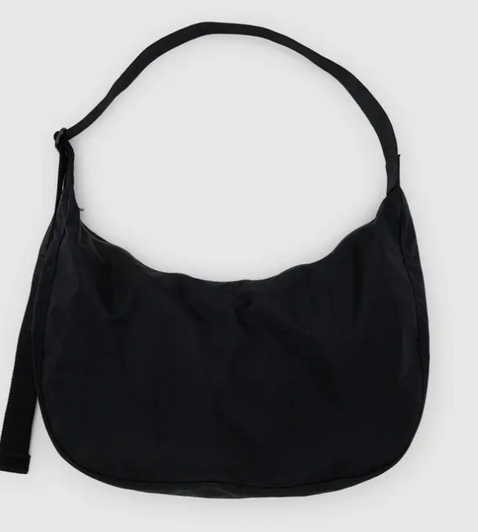 Baggu Large Nylon Crescent Bag - Black
