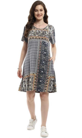 Parelsy & Sage Hillary Print Dress Parelsy & Sage Hillary Print Dress