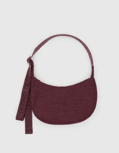 Baggu Small Nylon Crescent Bag - Mahogany 