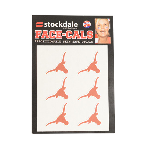 Texas Longhorn Moveable Face Decals (6 Pack) (S67809)