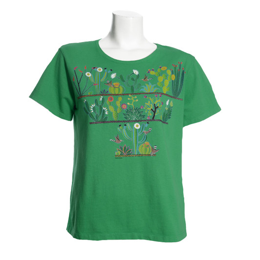 Sabaku Cactus Meadow Short Sleeve Tee (355MEASSBT) GRN