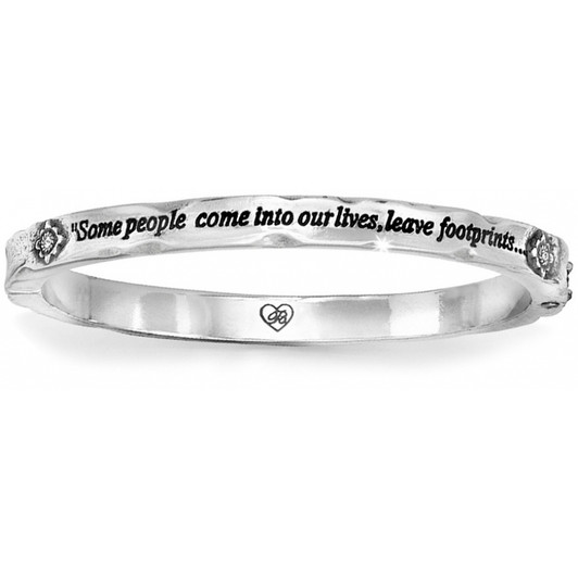 Brighton Footprints Hinged Bangle (JB0962)