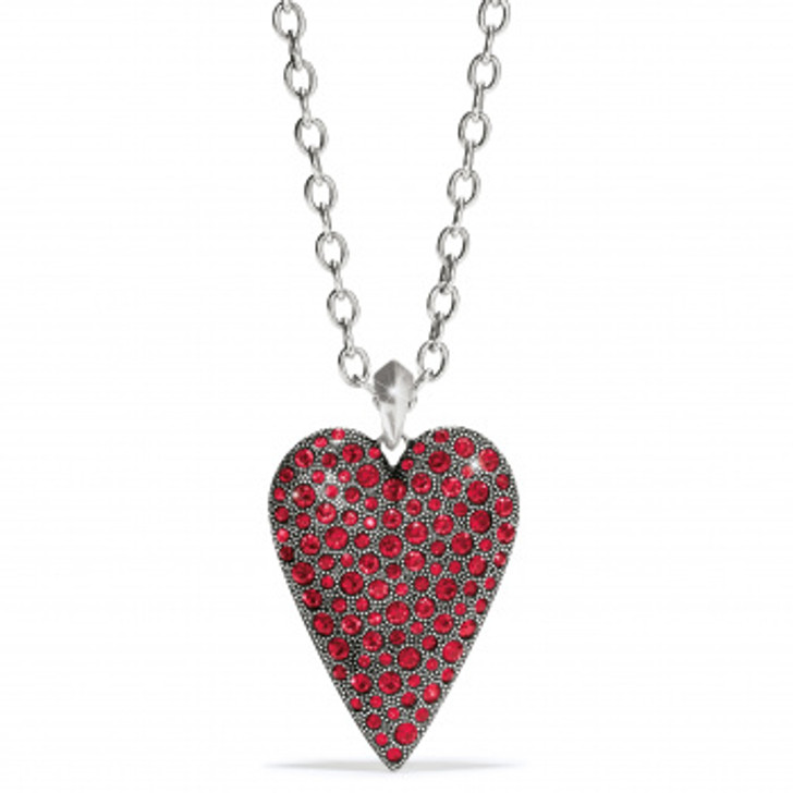 Brighton Glisten Red Heart Convertible Necklace (JM3763)