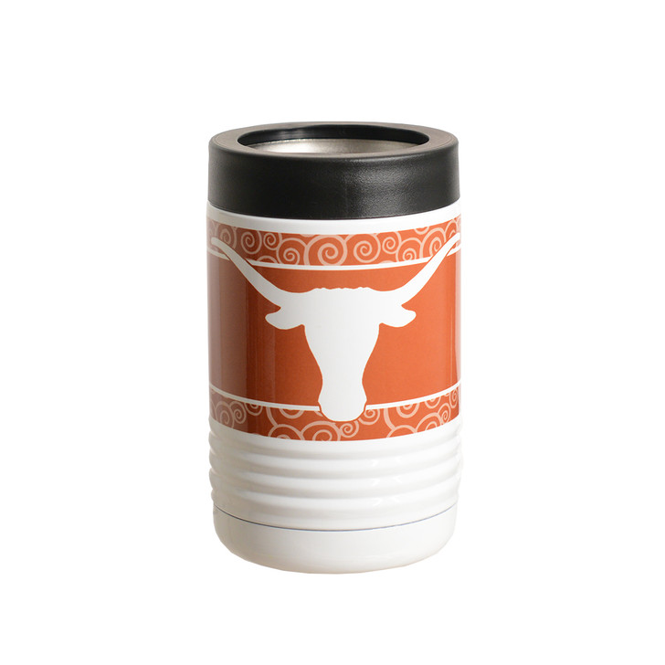 Texas Longhorn Can Koolie-Swirls (66582)