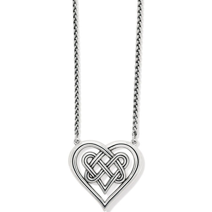 Brighton Interlok Crossing Hearts Necklace (JM4870)