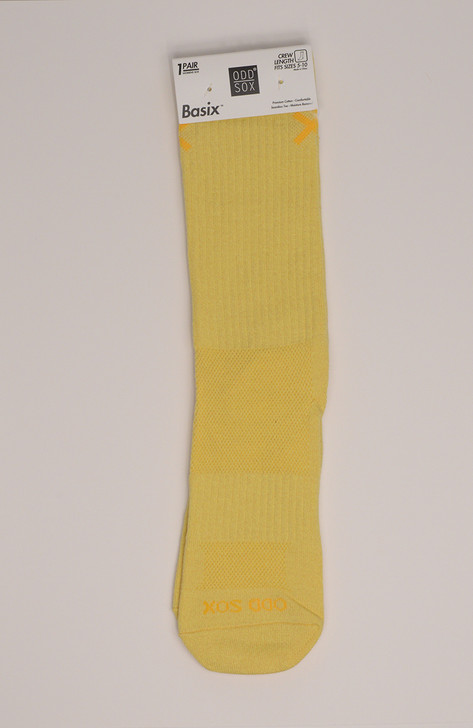 Solid Yellow Heather Crew Socks (30801-SHCW)