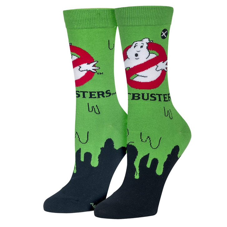 Odd Sox Ghostbuster Slime Ladies' Crew Socks 