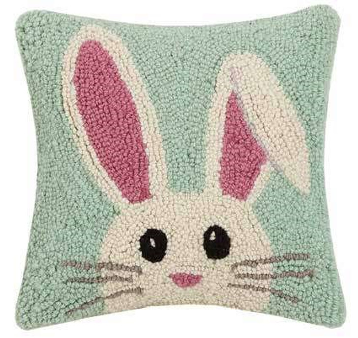 Hello Easter Bunny Hook Pillow (30JES1739C10SQ)