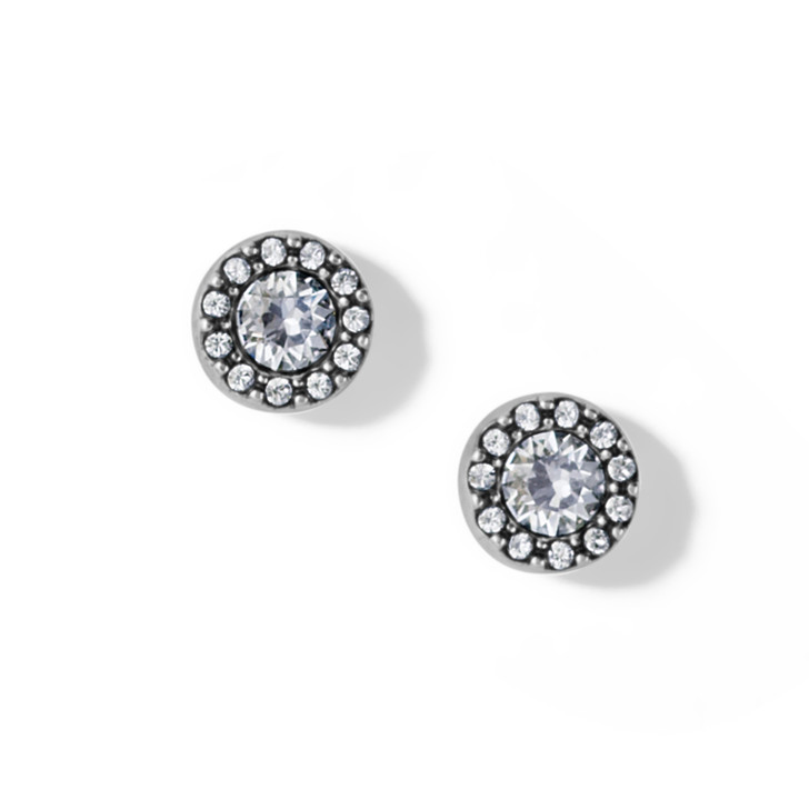 Brighton Illumina Solitaire Post Earrings (JA8261) SLV