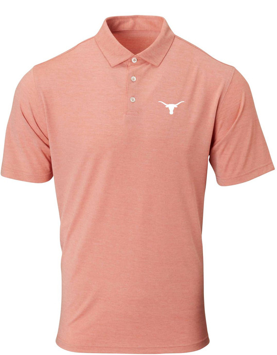 Texas Longhorn 40 Acres Mens Butter Stripe Polo (IS12410)