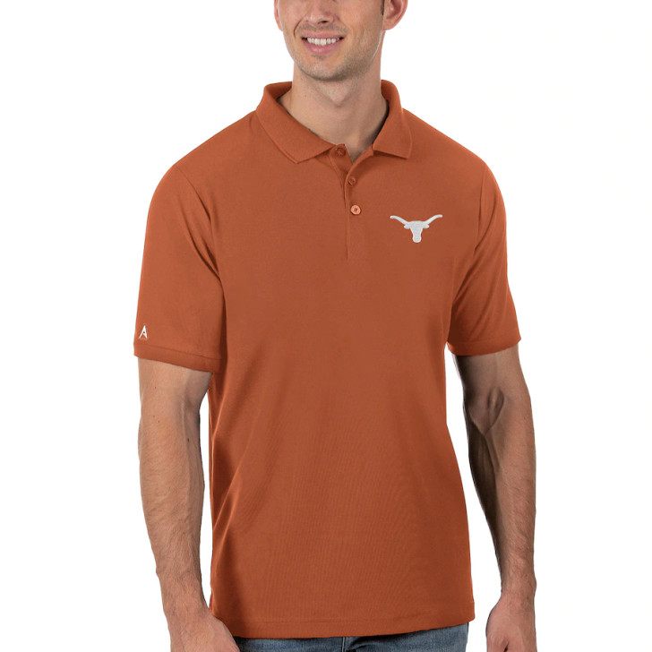 Texas Longhorn Antigua Legacy Pique Polo (10427-059) BO