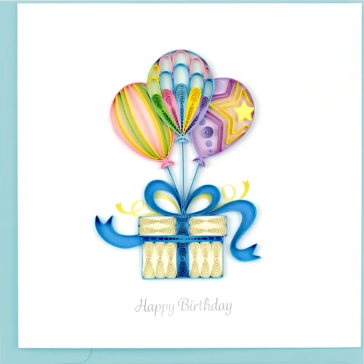 Balloon Surprise Quilling Card