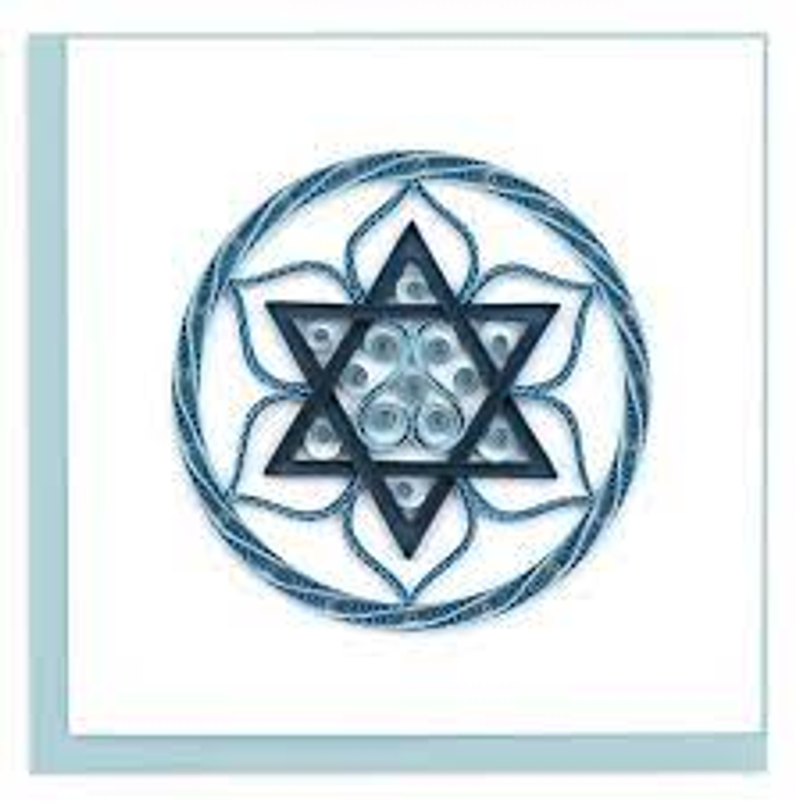 Star of David Quilling Card