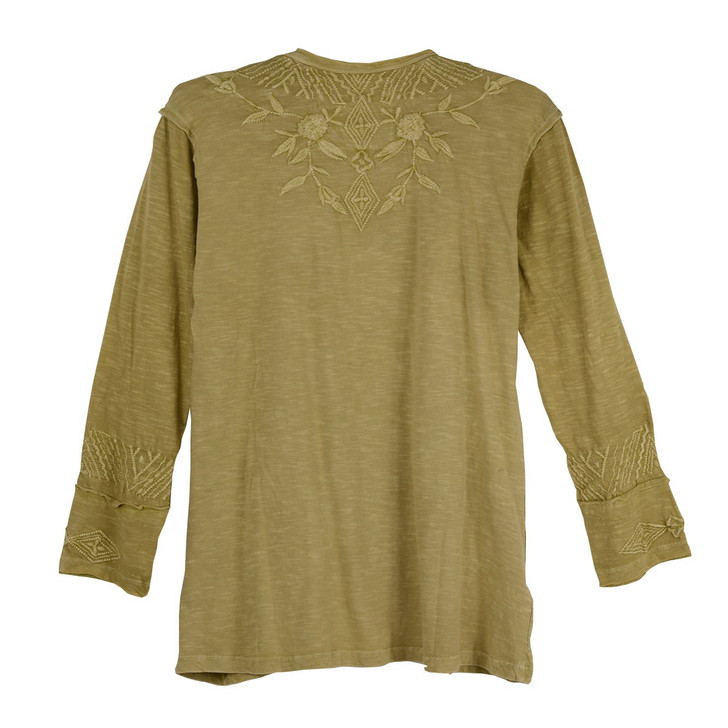 Kyla Seo Dil Embroidered Top (CTRE102) MATCHA