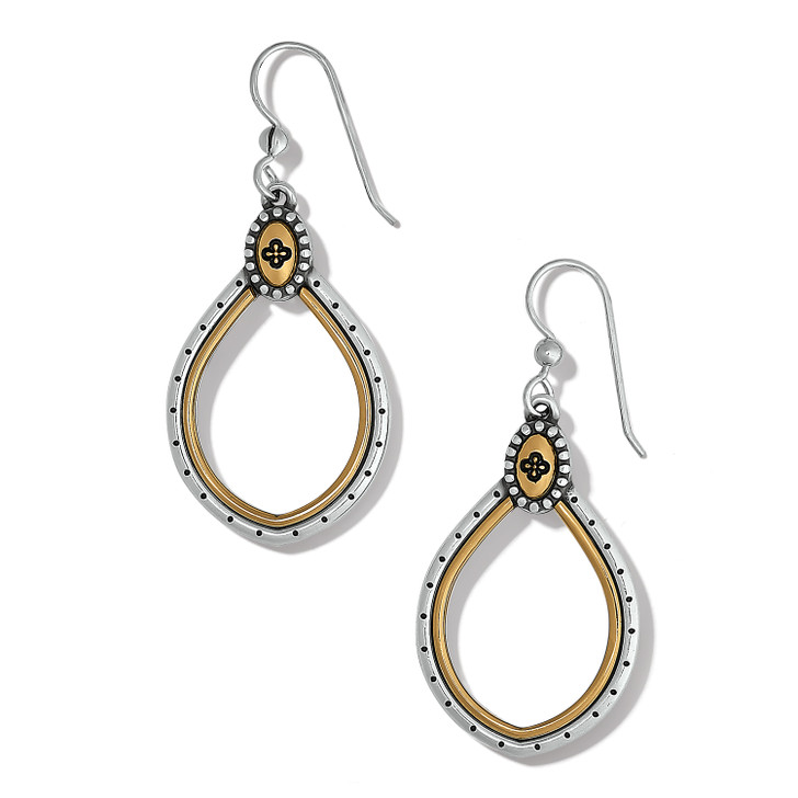 Brighton Venezia Teardrop French Wire Earrings (JA9308) GLD/SLV