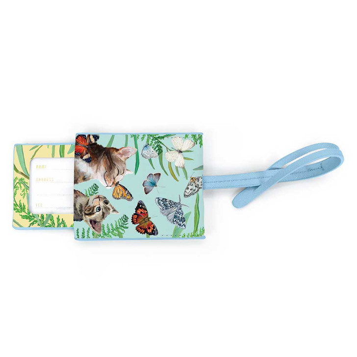 Greenbox Butterfly & Kitten Luggage Tag