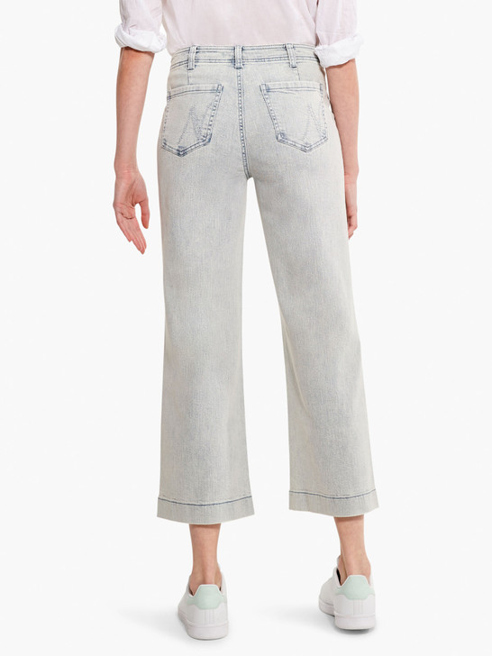 Nic & Zoe Mid-Rise Wide Leg Crop Jeans (M231886) SALT