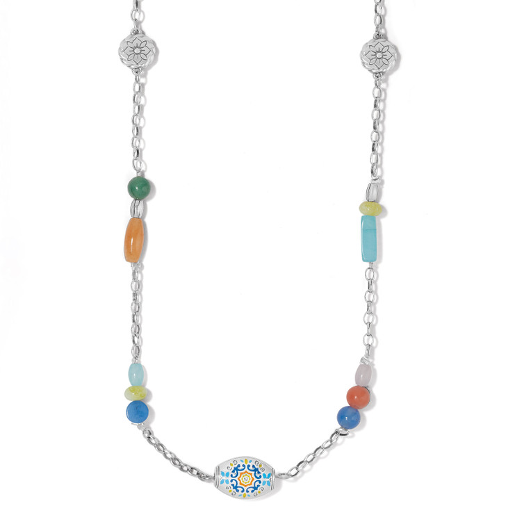 Brighton La Farfalla Long Necklace (JM7393) SLV/MULTI