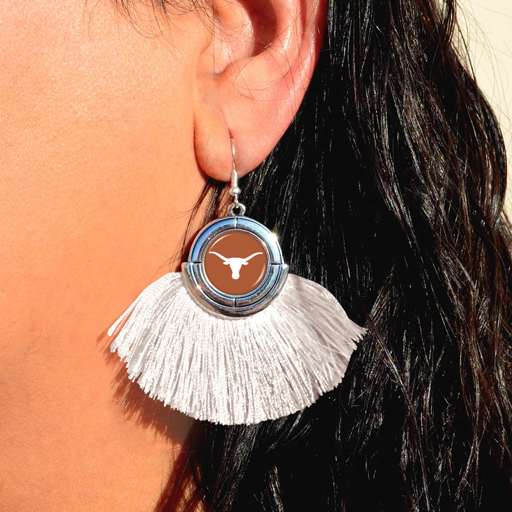 Texas Longhorn No Strings Attached Earrings (TEX43362)