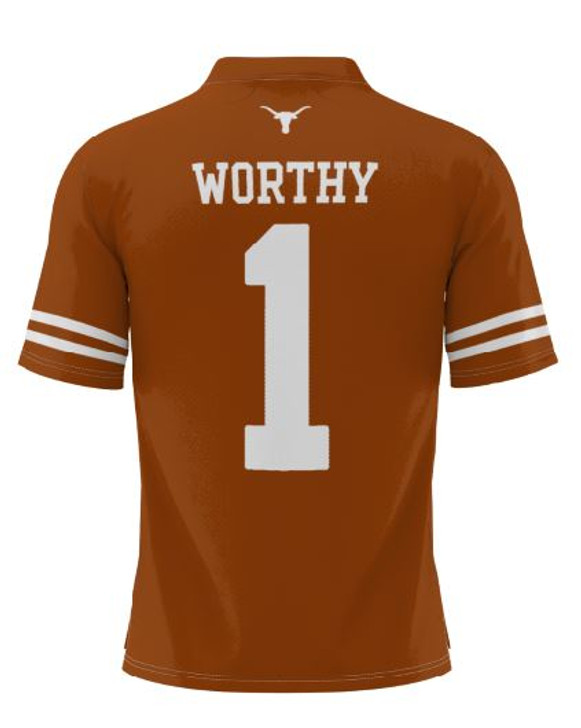 Texas Longhorn NIL Worthy #1 Jersey (S0662-1-WORTHY) BO