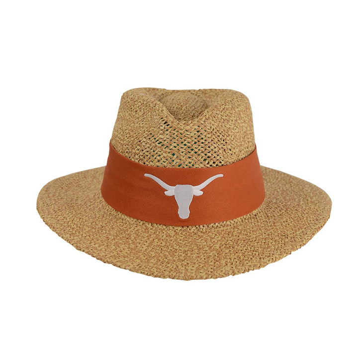 Texas Longhorn Angler Safari Straw Hat (88NAT-TEX-W23075LF) 