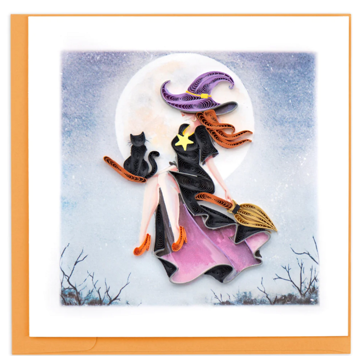 Witch on a Broomstick Quilling (HD6038)