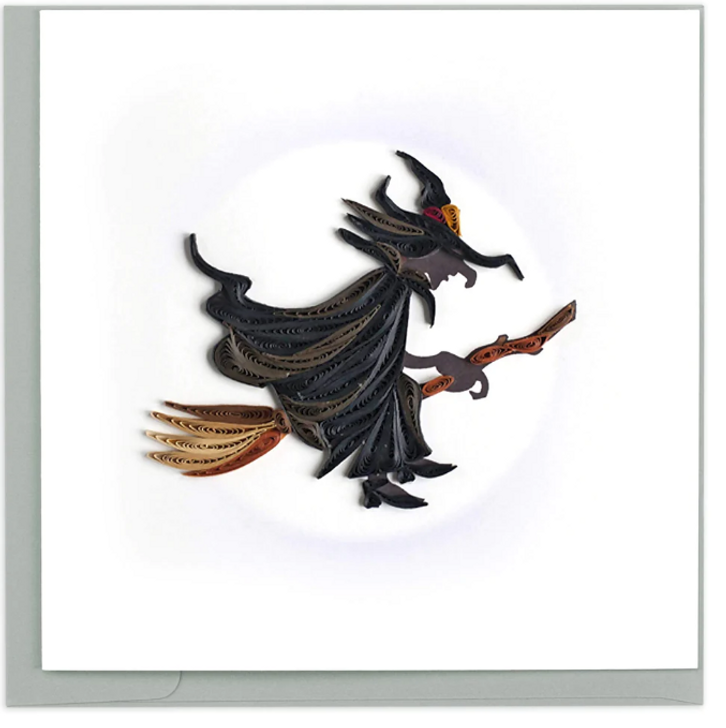 Witch Quilling Card (HD622)