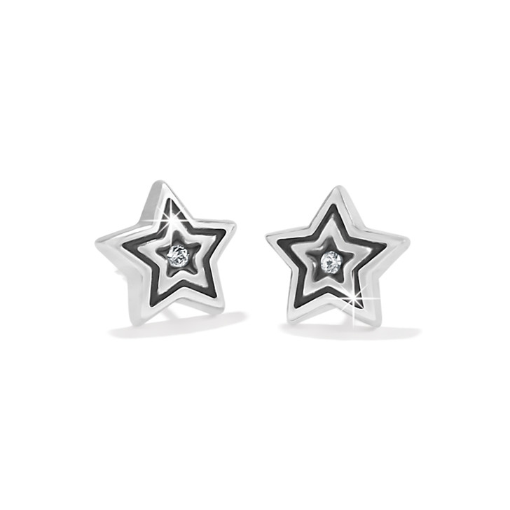 Brighton Star Rocks Mini Post Earrings (J20762) SLV