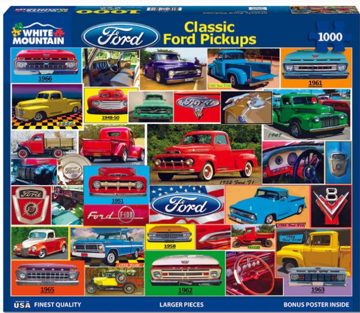 Classic Ford Pickups Puzzle (1000 Piece)
