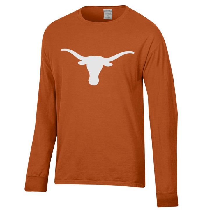 Texas Longhorn Single Logo Long Sleeve Tee (GDH200HTX-780)