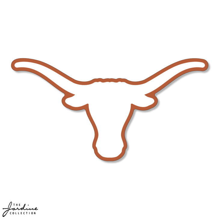 Texas Longhorn White Logo with Burnt Orange Outline 6 texas-longhorn-white-logo-with-burnt-orange-outline-6-vinyl-decal-vd6-1-sue-patrick