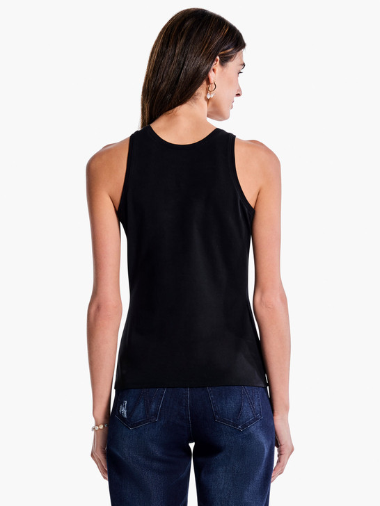 Nic & Zoe High Neck Perfect Tank (ALL1070) BLK