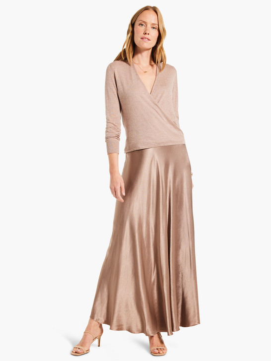 Nic & Zoe Elevated Slip Skirt (W231710) STUCCO