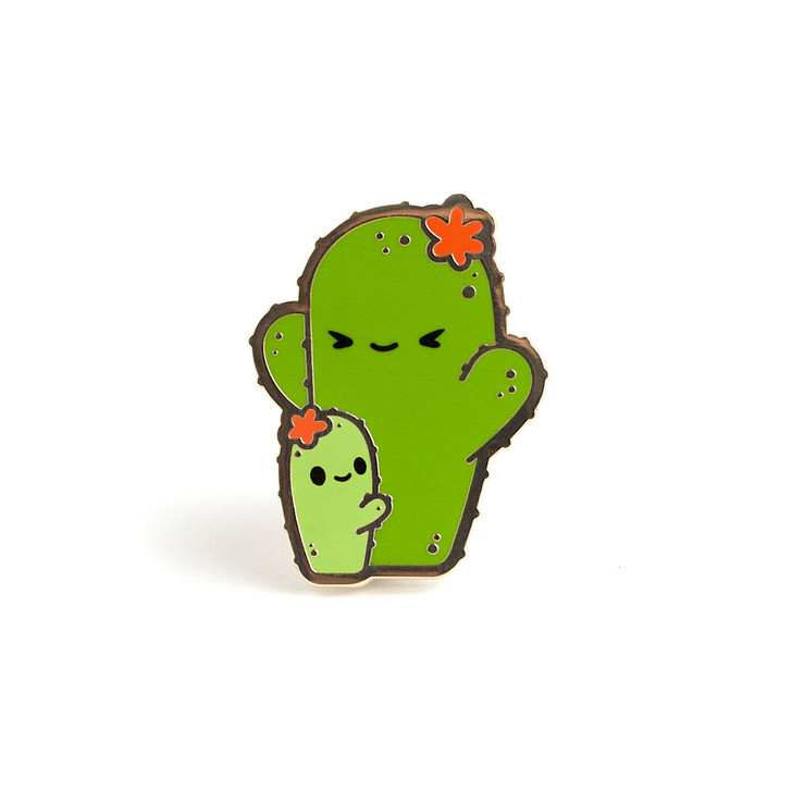 Cactus Hugs Enamel Pin (LUX P67)