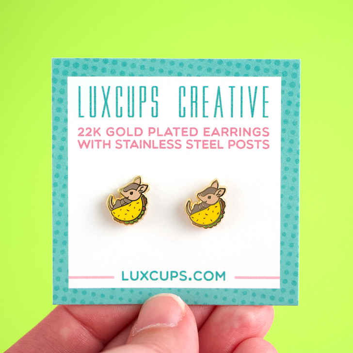 Tacodillo Enamel Earrings (LUX E59)