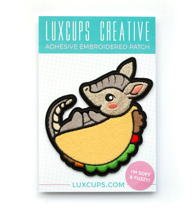 Luxcups TacoDillo Fuzzy Patch