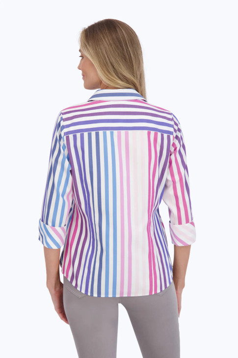 Foxcroft Taylor Ombre Stripe Shirt (199569) MULTI