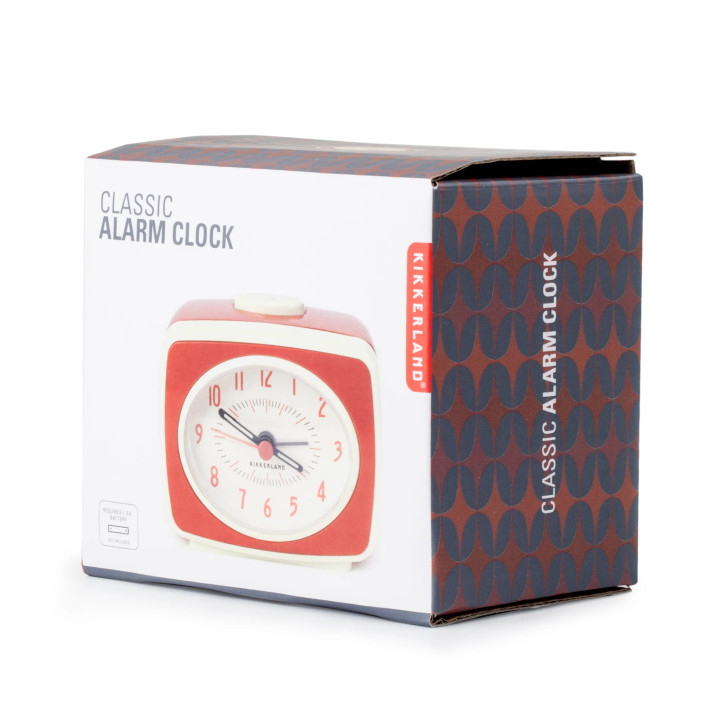 Mini Classic Red Alarm Clock (KIK AC14)