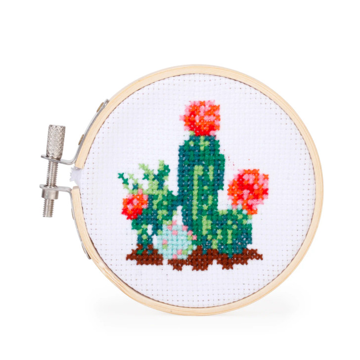 Mini Cross Stitch Embroidery Cactus Kit (KIK GG323)