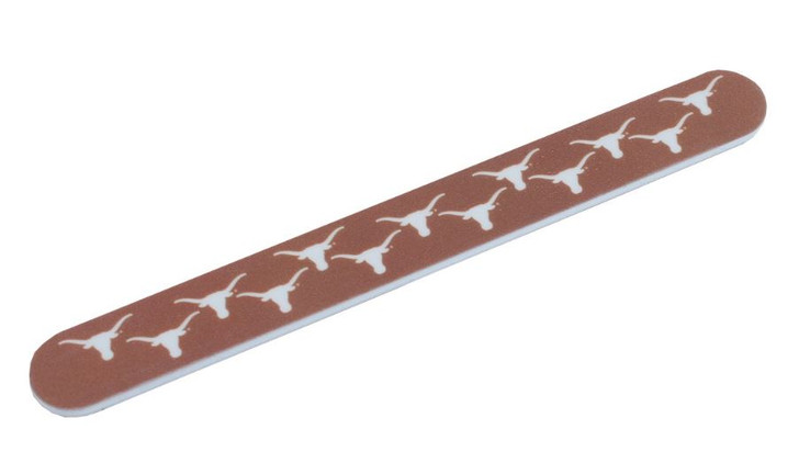 Texas Longhorn All Over Logo Burt Orange 7" Nail File (02354)