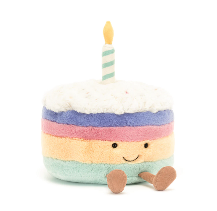 Jellycat Amuseable Rainbow Birthday Cake