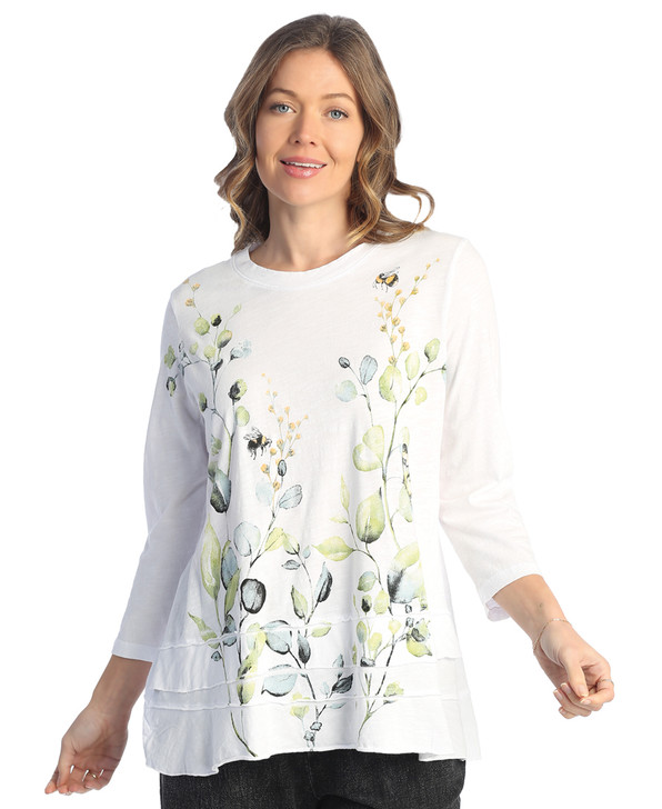 Jess & Jane Kelly Cotton Layered Look Hem Tunic (M66-1831)