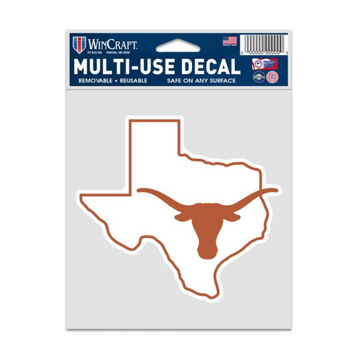 Texas Longhorn State with Logo 3.75 x 5 Multi-Use Decal (40825321)