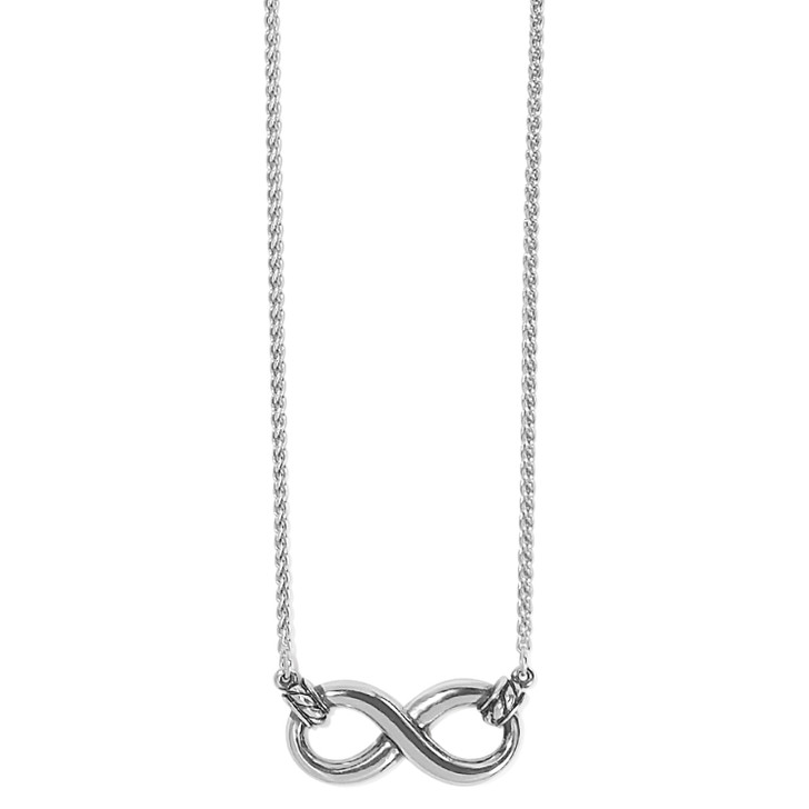 Brighton Interlok Infinity Necklace (JM7474) SLV