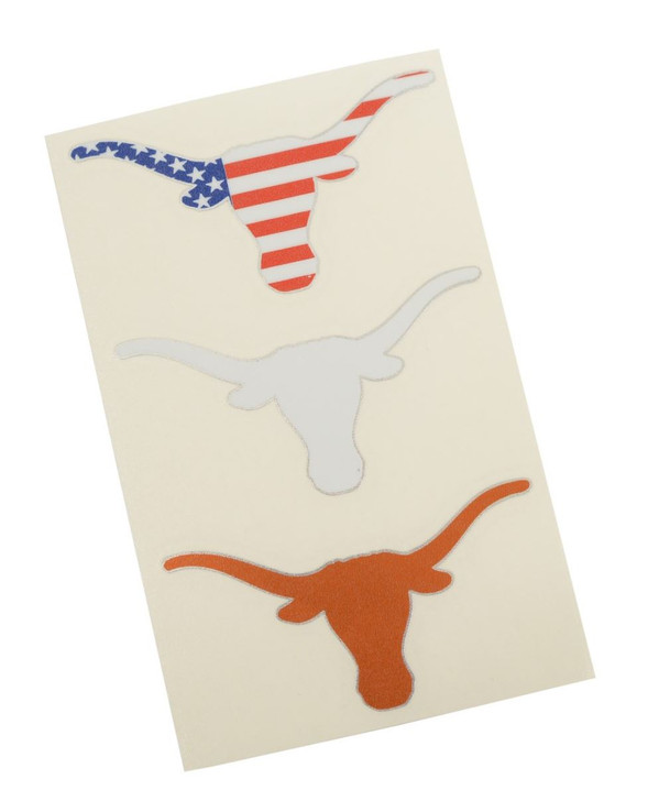 Texas Longhorn 3 Piece Logo Moveable Decals (S50119)